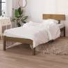 Bed Frame Honey Brown Solid Wood Pine 90x190 cm Single Colour honey brown Size 90 x 190 cm 