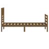 Honey Brown Bed Frame - Solid Wood 90x200 cm | HipoMarket