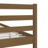 Honey Brown Bed Frame - Solid Wood 90x200 cm | HipoMarket