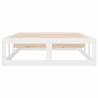 Solid Wood White Bed Frame 90x200 cm - Modern & Sturdy