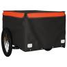 Bike Trailer Black and Orange - Heavy Duty 45 kg Iron Cargo