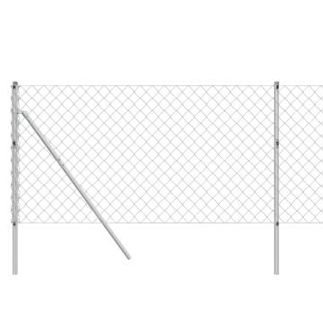 Chain Link Fence Silver 1x10 m - Durable & Versatile