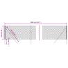 Chain Link Fence Silver 1x10 m - Durable & Versatile