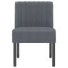 Dark Grey Velvet Slipper Chair - Comfortable & Stylish