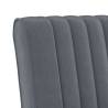 Dark Grey Velvet Slipper Chair - Comfortable & Stylish