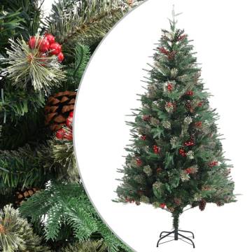 195 cm Christmas Tree with Pine Cones - PVC & PE - Hipomarket