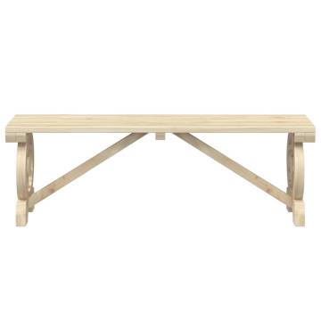 Garden Bench 115 cm | Solid Wood Fir - Stylish & Durable