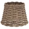 Brown Wicker Lamp Shade Ø20x15 cm - Stylish and Functional