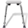 Shower Chair Aluminium White - Safe & Comfortable Support