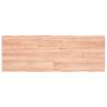 Solid Wood Live Edge Table Top - Light Brown 140x50cm