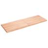 Solid Wood Live Edge Table Top - Light Brown 140x50cm