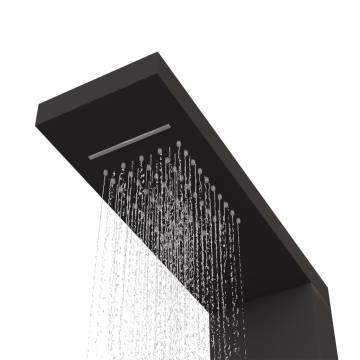 Stylish Black Aluminium Shower Panel System | Hipo Market