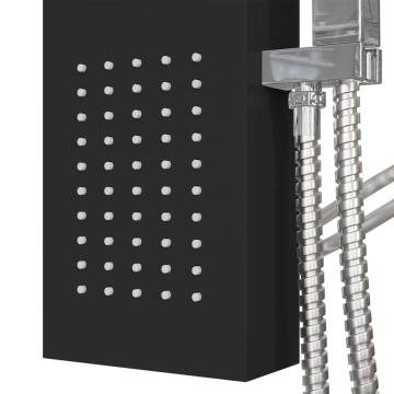 Stylish Black Aluminium Shower Panel System | Hipo Market