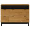 FLAM Drawer Cabinet - Solid Pine Wood - 110x40x80 cm