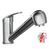 SCHÜTTE Chrome Sink Mixer with Pull-out Spray - Low Pressure