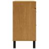 FLAM Drawer Cabinet - Solid Pine Wood - 110x40x80 cm