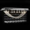 Elegant White Ceiling Lamp with Crystal Beads - 29 cm