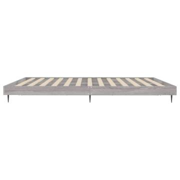 Bed Frame Grey Sonoma 160x200 cm | Durable & Stylish