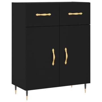 Modern Black Sideboard - 69.5x34x90 cm | HipoMarket