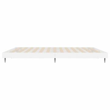 High Gloss White Super King Bed Frame 180x200 cm | Hipo Market