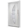 Front Door White 98x200 cm - Secure & Elegant Design