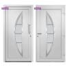 Front Door White 98x200 cm - Secure & Elegant Design