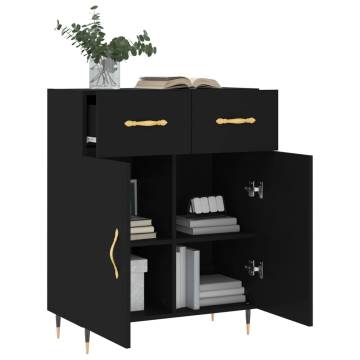 Modern Black Sideboard - 69.5x34x90 cm | HipoMarket