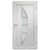 Front Door White 88x200 cm - Elegant & Secure Entry