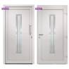 Front Door White 98x190 cm - Secure & Elegant Design