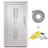 Elegant White Front Door 98x208 cm - Secure & Stylish