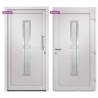 Elegant White Front Door 98x208 cm - Secure & Stylish