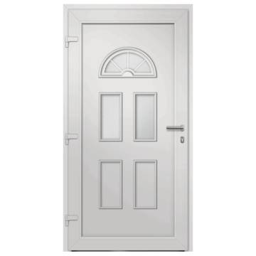 Front Door White 88x190 cm - Elegant & Secure Entrance