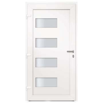 Front Door Aluminium & PVC Anthracite 110x210 cm | HipoMarket