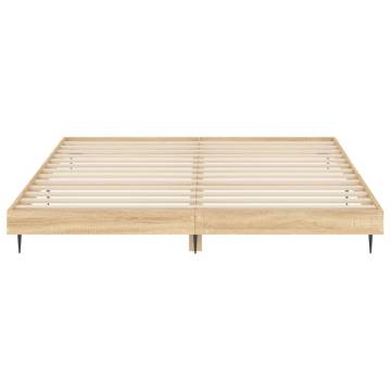 Sonoma Oak Bed Frame 120x200 cm - Stylish & Durable Design