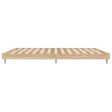 Sonoma Oak Bed Frame 120x200 cm - Stylish & Durable Design