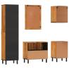 5 Piece Bathroom Cabinet Set - Solid Wood Acacia | Hipo Market