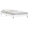 High Gloss White Bed Frame 100x200 cm | Durable & Stylish