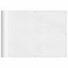 Balcony Screen 75x800 cm - White 100% Polyester | HipoMarket