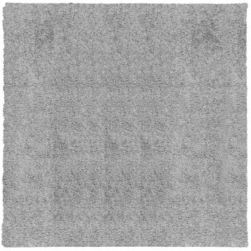 Shaggy Rug PAMPLONA High Pile Grey 120x120 cm | Hipomarket