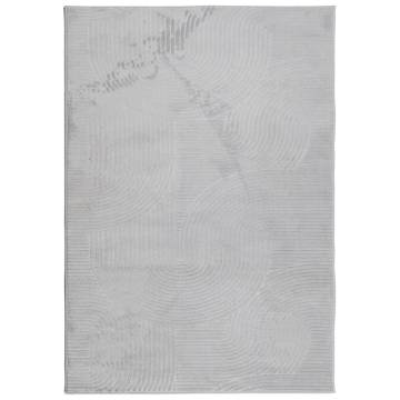 Rug IZA Short Pile Scandinavian Look Grey 160x230 cm - Hipomarket