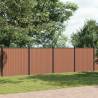 Fence Panel Brown 1391x186 cm WPC Colour brown Size 1391 x 186 cm Quantity in Package 1 