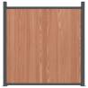 Fence Panel Brown 1391x186 cm WPC - Durable Garden Barrier