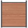 Brown WPC Fence Panel 1737x186 cm - Durable & Stylish