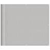 Light Grey Balcony Screen 90x500 cm - 100% Polyester Oxford