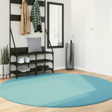 Rug OVIEDO Short Pile Green Ø 200 cm - Stylish & Soft