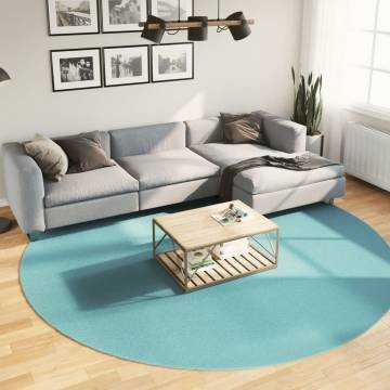 Rug OVIEDO Short Pile Green Ø 280 cm | Comfortable & Stylish