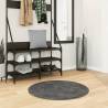 Rug OVIEDO Short Pile Anthracite Ø 80 cm Colour anthracite Size Ø 80 cm 