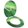 WC Toilet Seat with Lid MDF Green Water Drop Design Quantity in Package 1 Design green water drop Soft close no 