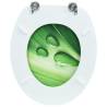 Stylish Green Water Drop MDF Toilet Seat with Lid | Hipomarket