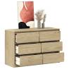 SAUDA Oak Drawer Cabinet - Solid Pine Wood Storage Solution